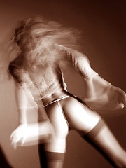 Alyssa Lovelace - in an artistic black and white pictorial